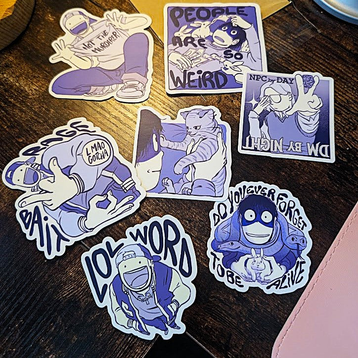 Sticker pack (7 stickers)