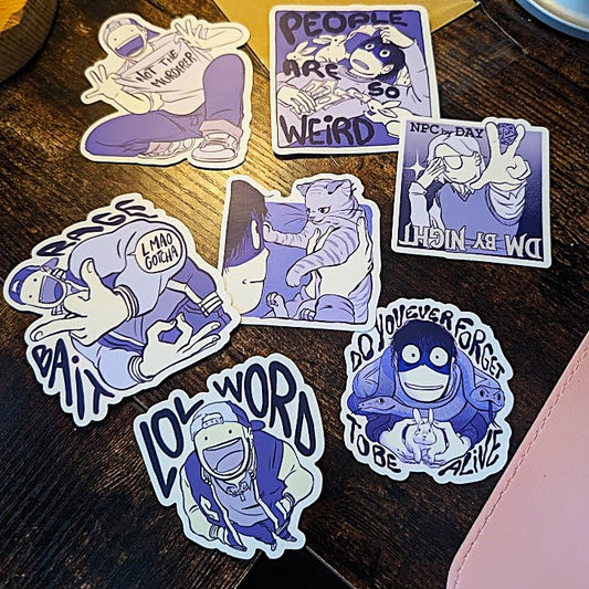 Sticker pack (7 stickers)