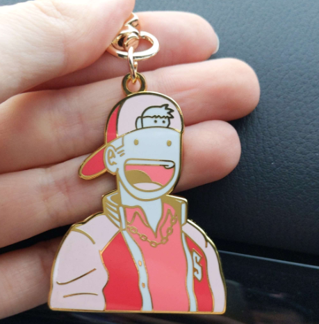 Travis enamel keychain